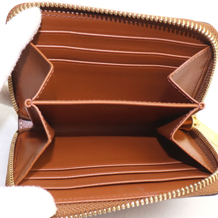 CELINE セリーヌ キュイル トリオンフ コインケース タン 10K533DR8.04LU レディース【中古】