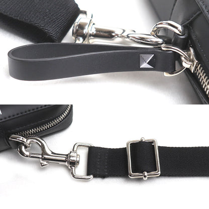 Valentino Garavani ヴァレンティノ・ガラヴァーニ VLTNロゴ ショルダーバッグ ブラック 4Y2B0943WJW メンズ【中古】【美品】