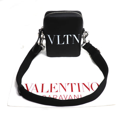 Valentino Garavani ヴァレンティノ・ガラヴァーニ VLTNロゴ ショルダーバッグ ブラック 4Y2B0943WJW メンズ【中古】【美品】