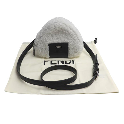 FENDI フェンディ おにぎり ショルダーバッグ ホワイト/ブラック 7AS240 レディース【中古】【美品】