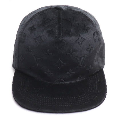 LOUIS VUITTON ルイ・ヴィトン キャスケット モノグラム ベルベット キャップ ブラック MP3409 NX2242 メンズ【中古】【美品】