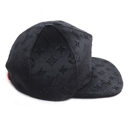 LOUIS VUITTON ルイ・ヴィトン キャスケット モノグラム ベルベット キャップ ブラック MP3409 NX2242 メンズ【中古】【美品】