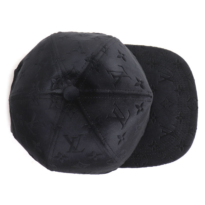 LOUIS VUITTON ルイ・ヴィトン キャスケット モノグラム ベルベット キャップ ブラック MP3409 NX2242 メンズ【中古】【美品】