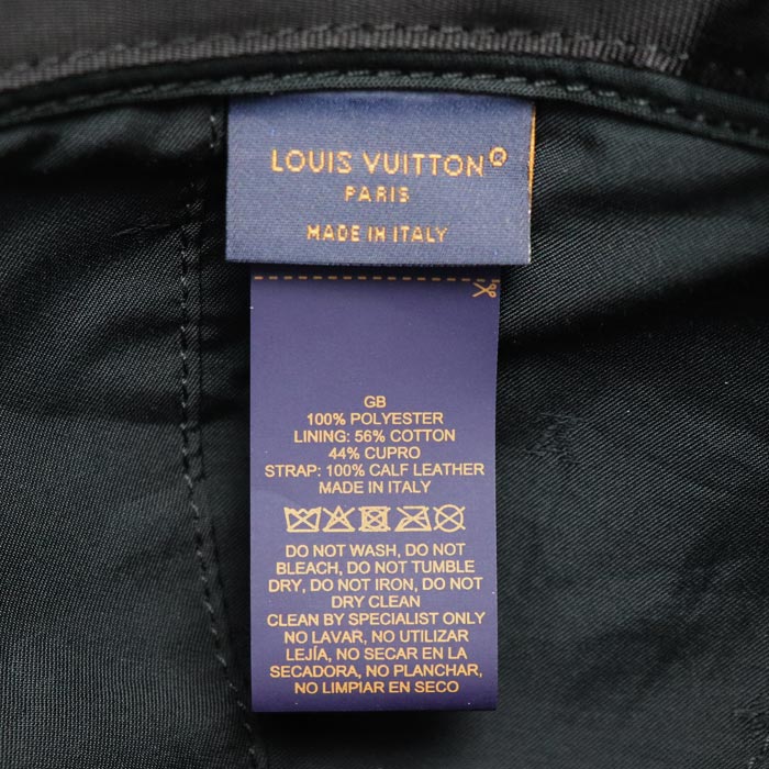 LOUIS VUITTON ルイ・ヴィトン キャスケット モノグラム ベルベット キャップ ブラック MP3409 NX2242 メンズ【中古】【美品】