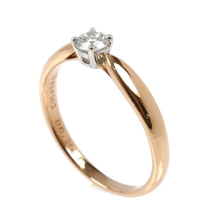 TIFFANY&Co. ティファニー K18PG ピンクゴールド Pt950プラチナ ハーモニー リング・指輪 ダイヤモンド0.20ct 10.5号 2.4g レディース【中古】【美品】