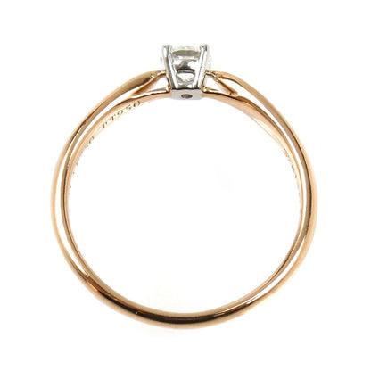 TIFFANY&Co. ティファニー K18PG ピンクゴールド Pt950プラチナ ハーモニー リング・指輪 ダイヤモンド0.20ct 10.5号 2.4g レディース【中古】【美品】