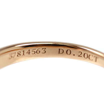 TIFFANY&Co. ティファニー K18PG ピンクゴールド Pt950プラチナ ハーモニー リング・指輪 ダイヤモンド0.20ct 10.5号 2.4g レディース【中古】【美品】