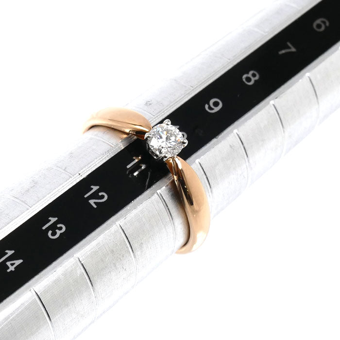 TIFFANY&Co. ティファニー K18PG ピンクゴールド Pt950プラチナ ハーモニー リング・指輪 ダイヤモンド0.20ct 10.5号 2.4g レディース【中古】【美品】