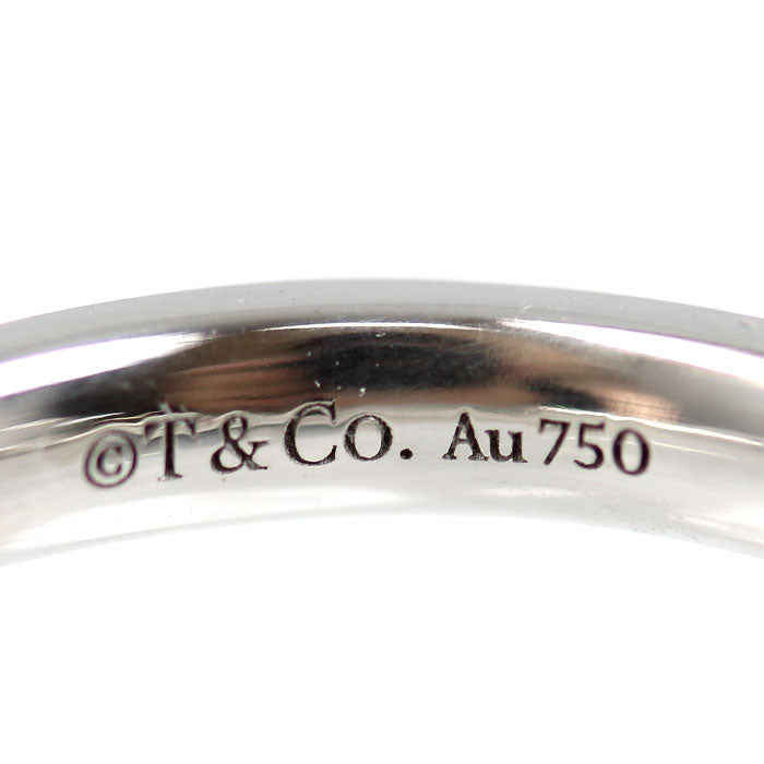 TIFFANY&Co. ティファニー K18WG ホワイトゴールド Tワン ナロー ダイヤ リング・指輪 67795539 ダイヤモンド 10号 4.4g レディース【中古】【美品】