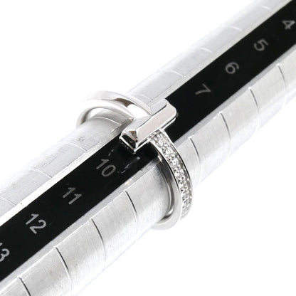 TIFFANY&Co. ティファニー K18WG ホワイトゴールド Tワン ナロー ダイヤ リング・指輪 67795539 ダイヤモンド 10号 4.4g レディース【中古】【美品】