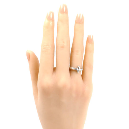 TIFFANY&Co. ティファニー K18WG ホワイトゴールド Tワン ナロー ダイヤ リング・指輪 67795539 ダイヤモンド 10号 4.4g レディース【中古】【美品】