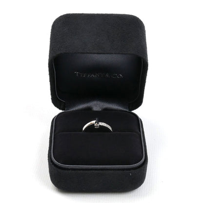 TIFFANY&Co. ティファニー K18WG ホワイトゴールド Tワン ナロー ダイヤ リング・指輪 67795539 ダイヤモンド 10号 4.4g レディース【中古】【美品】