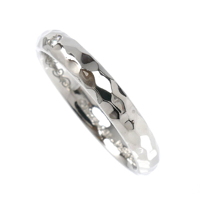 K.UNO ケイウノ Pt900プラチナ ディズニー リング・指輪 ダイヤモンド0.014ct 10号 3.8g レディース【中古】【美品】
