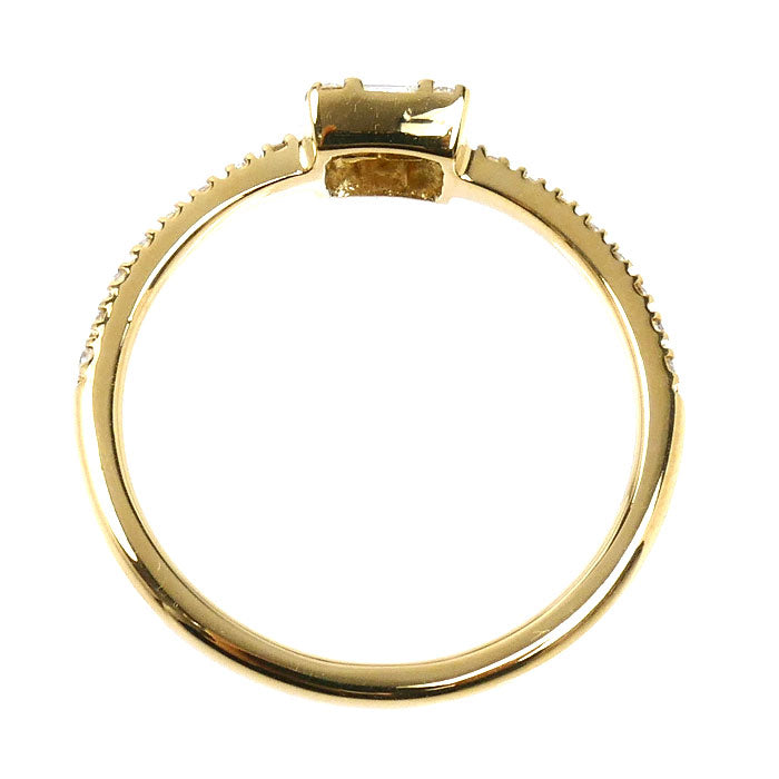 BELLESIORA ベルシオラ K18YG イエローゴールド SQUARE COLLECTION リング・指輪 ダイヤモンド0.24ct 9号 1.7g レディース【中古】【美品】