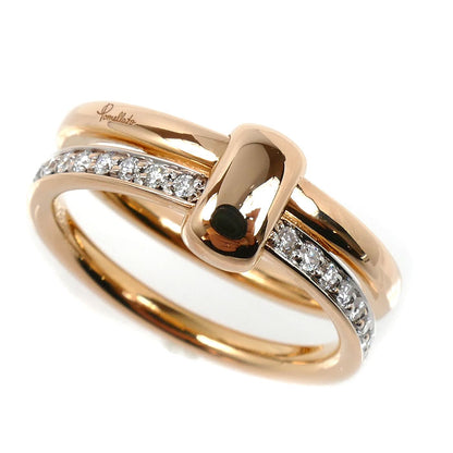 Pomellato ポメラート K18PG ピンクゴールド トゥギャザー リング・指輪 PAC0100O7WHRDB000 ダイヤモンド 15号 8.1g レディース【中古】【美品】