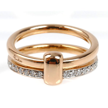 Pomellato ポメラート K18PG ピンクゴールド トゥギャザー リング・指輪 PAC0100O7WHRDB000 ダイヤモンド 15号 8.1g レディース【中古】【美品】