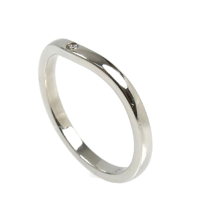 CARTIER カルティエ Pt950プラチナ バレリーナ カーブ ウェディング 3Pダイヤ リング・指輪 B4092950 ダイヤモンド 10号 50 3.0g レディース【中古】【美品】