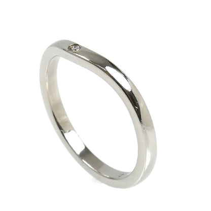 CARTIER カルティエ Pt950プラチナ バレリーナ カーブ ウェディング 3Pダイヤ リング・指輪 B4092950 ダイヤモンド 10号 50 3.0g レディース【中古】【美品】