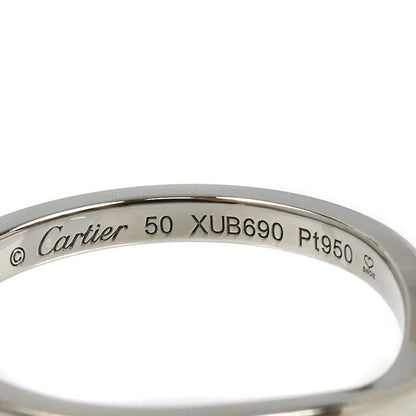 CARTIER カルティエ Pt950プラチナ バレリーナ カーブ ウェディング 3Pダイヤ リング・指輪 B4092950 ダイヤモンド 10号 50 3.0g レディース【中古】【美品】
