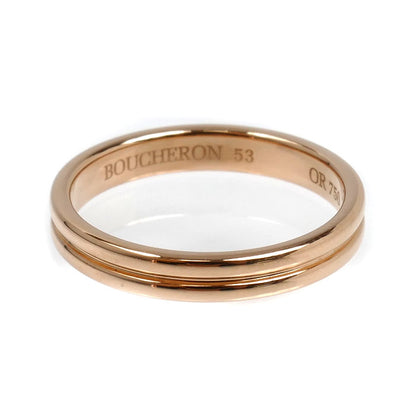Boucheron ブシュロン K18PG ピンクゴールド ゴドロン リング・指輪 JAL00009 13号 53 3.4g レディース【中古】【美品】