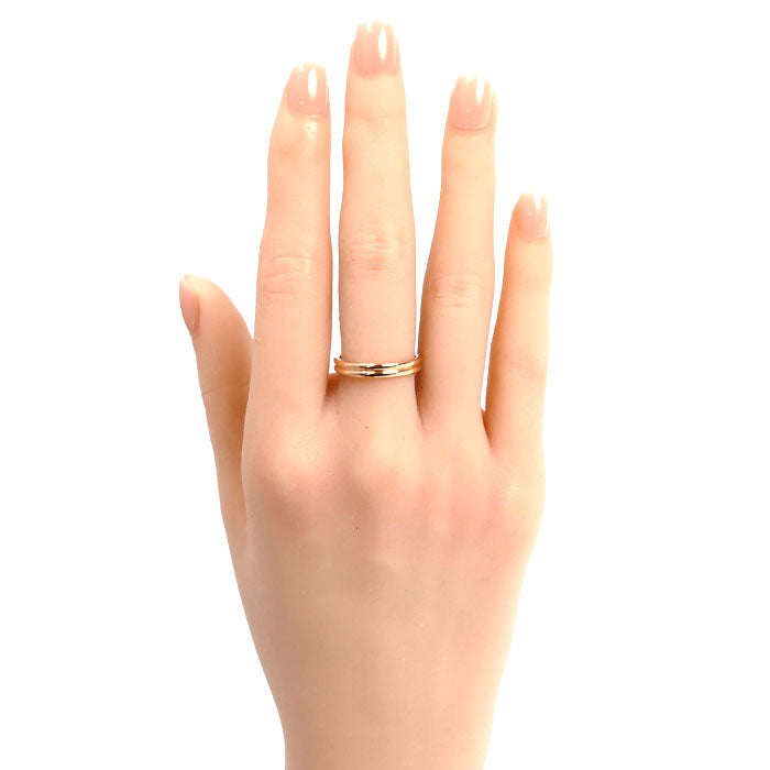 Boucheron ブシュロン K18PG ピンクゴールド ゴドロン リング・指輪 JAL00009 13号 53 3.4g レディース【中古】【美品】