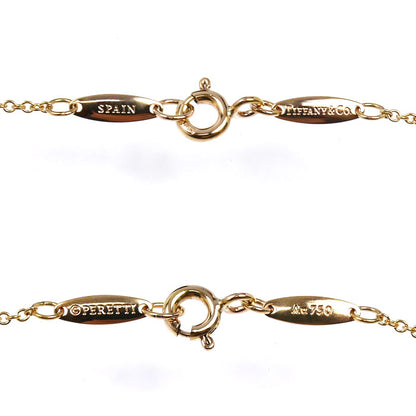 TIFFANY&Co. ティファニー K18PG ピンクゴールド オープンハート ネックレス 68113660 ダイヤモンド 3.0g 41cm レディース【中古】【美品】