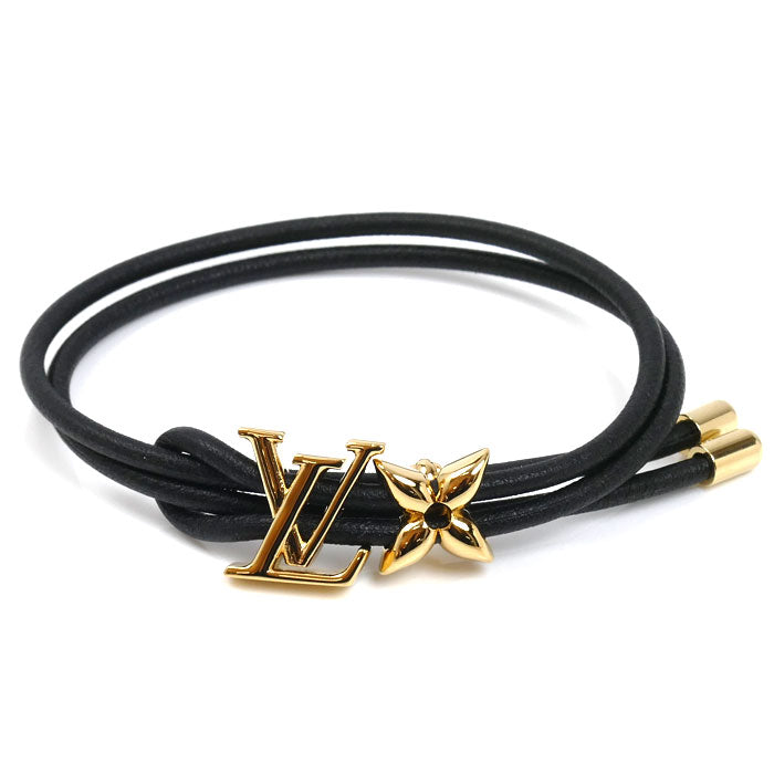 LOUIS VUITTON ルイ・ヴィトン GP レザー LVブルーム ブレスレット M8142Z BC1243 レディース【中古】【美品】