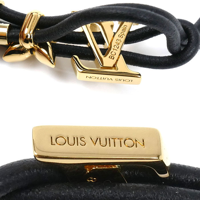 LOUIS VUITTON ルイ・ヴィトン GP レザー LVブルーム ブレスレット M8142Z BC1243 レディース【中古】【美品】