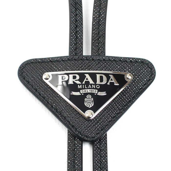 PRADA プラダ レザー サフィアーノレザー ボロタイ 2IC027_QHH_F0002 メンズ【中古】【極美品】