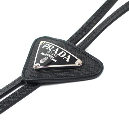 PRADA プラダ レザー サフィアーノレザー ボロタイ 2IC027_QHH_F0002 メンズ【中古】【極美品】