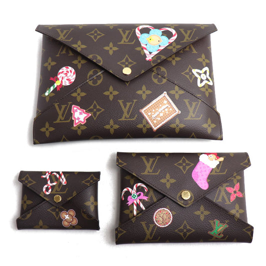 LOUIS VUITTON ルイ・ヴィトン ポシェット キリガミ モノグラム ブラウン M12203 ICチップ クリスマス限定 ヴィヴィエンヌ レディース【中古】【美品】