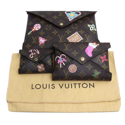 LOUIS VUITTON ルイ・ヴィトン ポシェット キリガミ モノグラム ブラウン M12203 ICチップ クリスマス限定 ヴィヴィエンヌ レディース【中古】【美品】