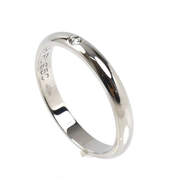 CARTIER カルティエ Pt950プラチナ 1895ウェディング 1Pダイヤ リング・指輪 B4057749 ダイヤモンド 9号 49 3.0g レディース【中古】【美品】