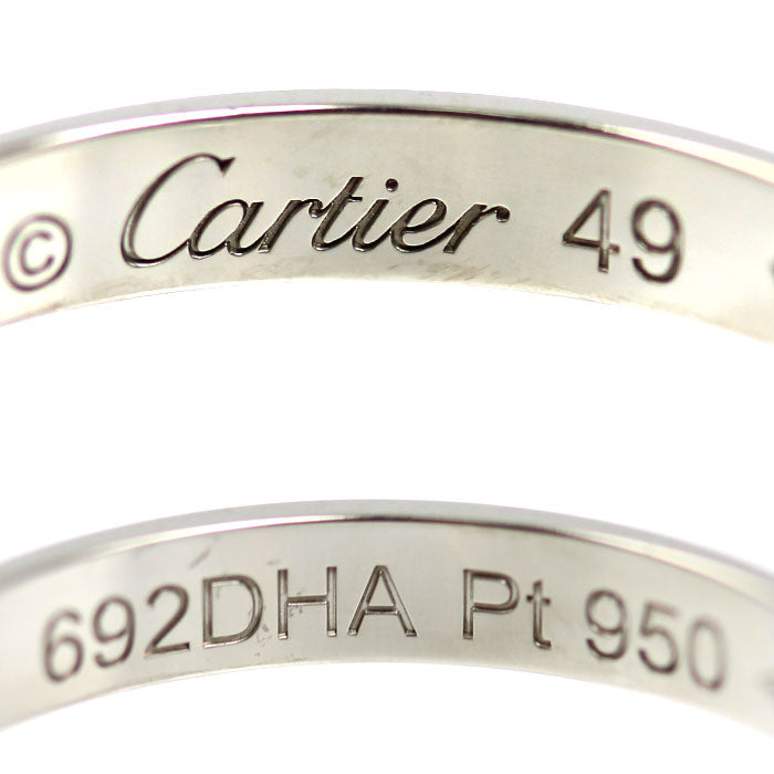 CARTIER カルティエ Pt950プラチナ 1895ウェディング 1Pダイヤ リング・指輪 B4057749 ダイヤモンド 9号 49 3.0g レディース【中古】【美品】