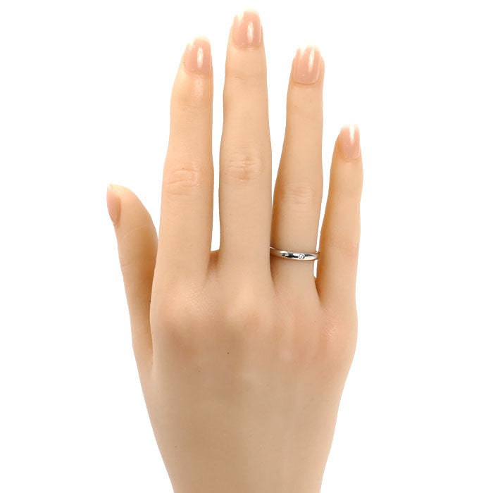 CARTIER カルティエ Pt950プラチナ 1895ウェディング 1Pダイヤ リング・指輪 B4057749 ダイヤモンド 9号 49 3.0g レディース【中古】【美品】