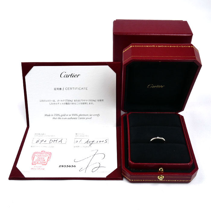 CARTIER カルティエ Pt950プラチナ 1895ウェディング 1Pダイヤ リング・指輪 B4057749 ダイヤモンド 9号 49 3.0g レディース【中古】【美品】