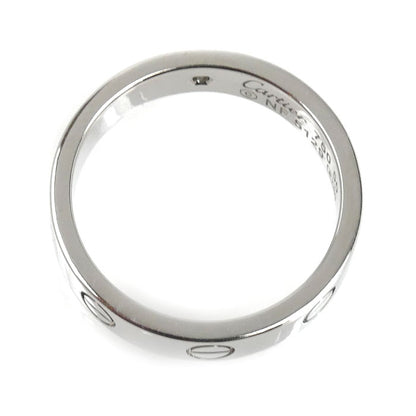 CARTIER カルティエ K18WG ホワイトゴールド ミニラブ 1Pダイヤ リング・指輪 B4050550 ダイヤモンド 10号 50 4.7g レディース【中古】【美品】