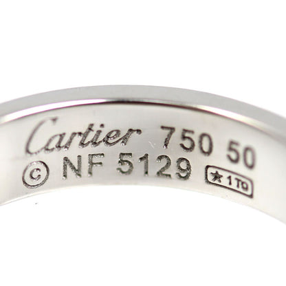 CARTIER カルティエ K18WG ホワイトゴールド ミニラブ 1Pダイヤ リング・指輪 B4050550 ダイヤモンド 10号 50 4.7g レディース【中古】【美品】
