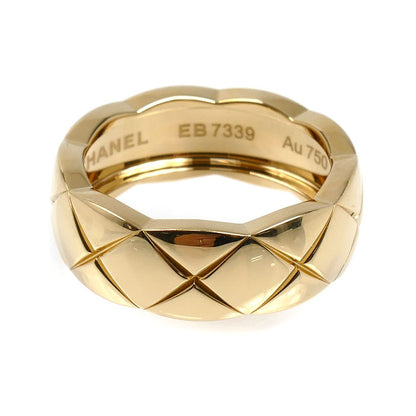 CHANEL シャネル K18YG イエローゴールド ココクラッシュ ミディアム リング・指輪 J10571 8号 48 6.2g レディース【中古】【美品】