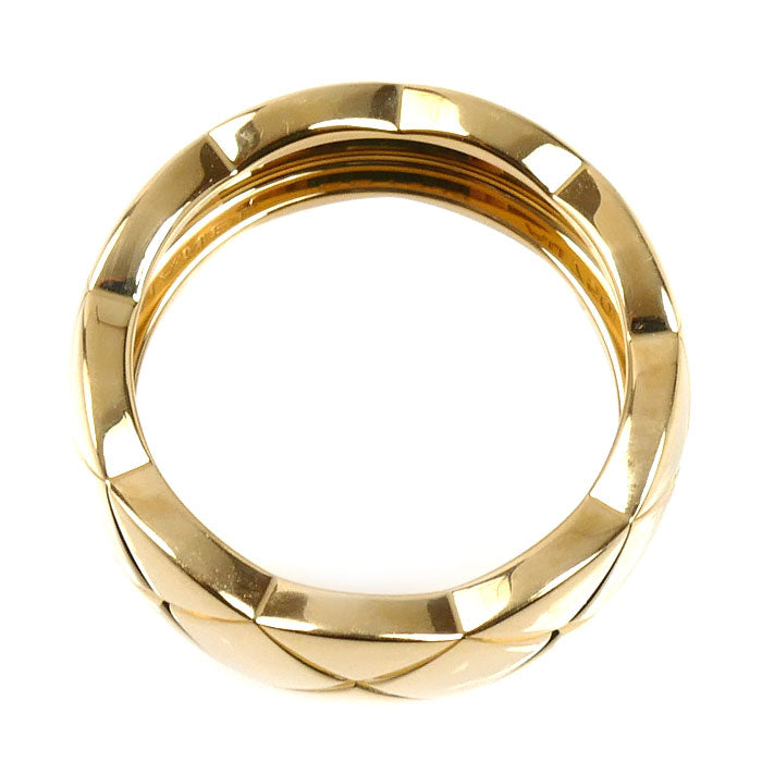 CHANEL シャネル K18YG イエローゴールド ココクラッシュ ミディアム リング・指輪 J10571 8号 48 6.2g レディース【中古】【美品】