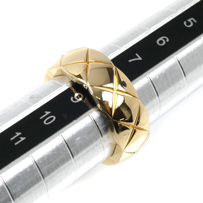 CHANEL シャネル K18YG イエローゴールド ココクラッシュ ミディアム リング・指輪 J10571 8号 48 6.2g レディース【中古】【美品】