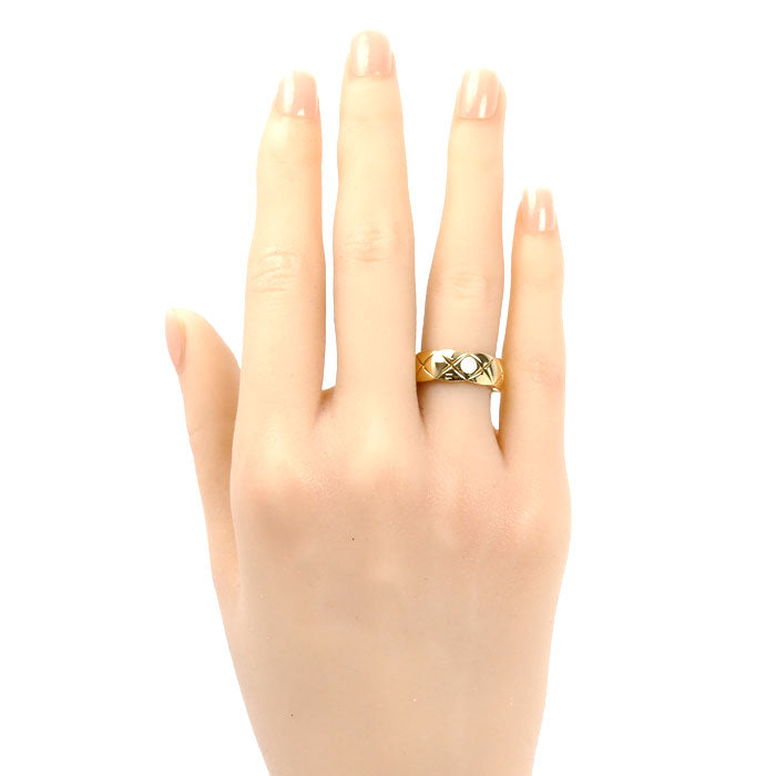 CHANEL シャネル K18YG イエローゴールド ココクラッシュ ミディアム リング・指輪 J10571 8号 48 6.2g レディース【中古】【美品】