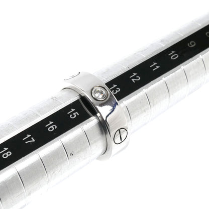 CARTIER カルティエ K18WG ホワイトゴールド ラブ ハーフ リング・指輪 ダイヤモンド 14号 54 8.9g レディース【中古】【美品】
