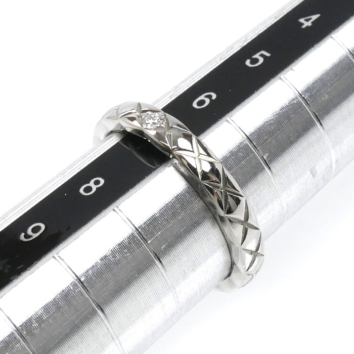 CHANEL シャネル Pt950プラチナ ココクラッシュ スモール 1PD リング・指輪 J11354 ダイヤモンド 7号 47 3.8g レディース【中古】【美品】