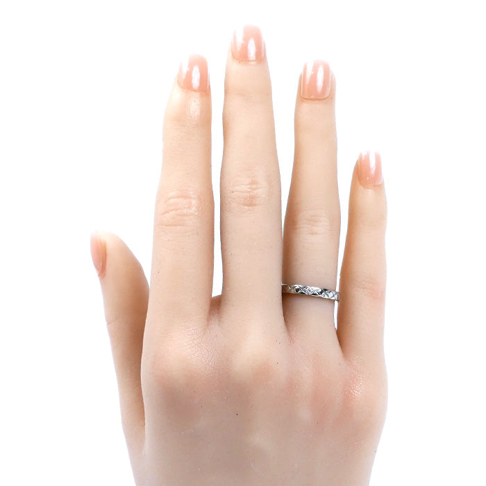 CHANEL シャネル Pt950プラチナ ココクラッシュ スモール 1PD リング・指輪 J11354 ダイヤモンド 7号 47 3.8g レディース【中古】【美品】