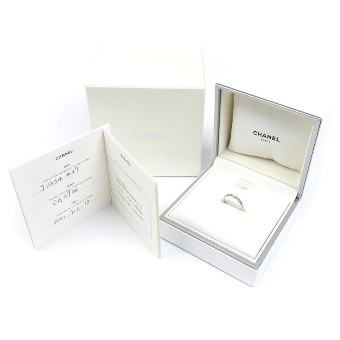 CHANEL シャネル Pt950プラチナ ココクラッシュ スモール 1PD リング・指輪 J11354 ダイヤモンド 7号 47 3.8g レディース【中古】【美品】