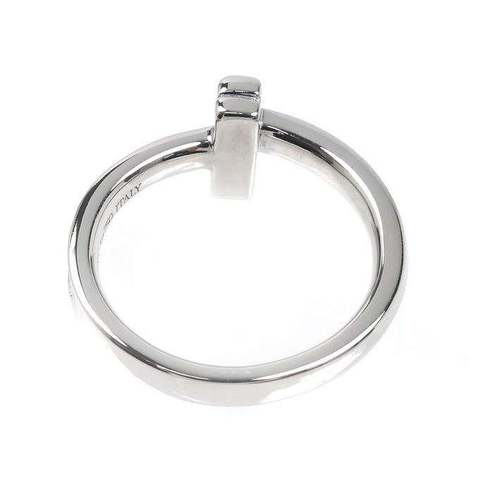 TIFFANY&Co. ティファニー K18WG ホワイトゴールド Tワン ナロー リング・指輪 67795474 ダイヤモンド 7号 3.9g レディース【中古】【美品】