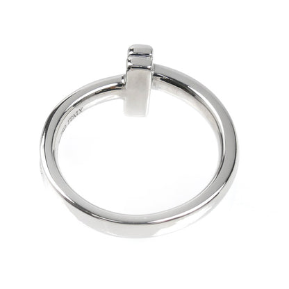TIFFANY&Co. ティファニー K18WG ホワイトゴールド Tワン ナロー リング・指輪 67795474 ダイヤモンド 7号 3.9g レディース【中古】【美品】