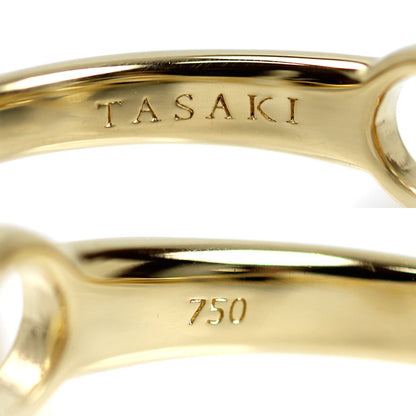 TASAKI タサキ K18YG イエローゴールド エニーマ パール リング・指輪 R-4393-18KYG アコヤパール約3.4～6mm 13号 4.2g レディース【中古】【美品】