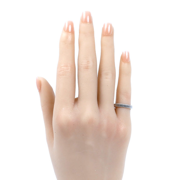 Boucheron ブシュロン K18WG ホワイトゴールド キャトル グログラン スモール リング・指輪 JAL01170 6号 46 2.8g レディース【中古】【美品】